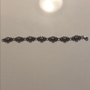 Brighton Collectible Pink Stone & Silver Bracelet